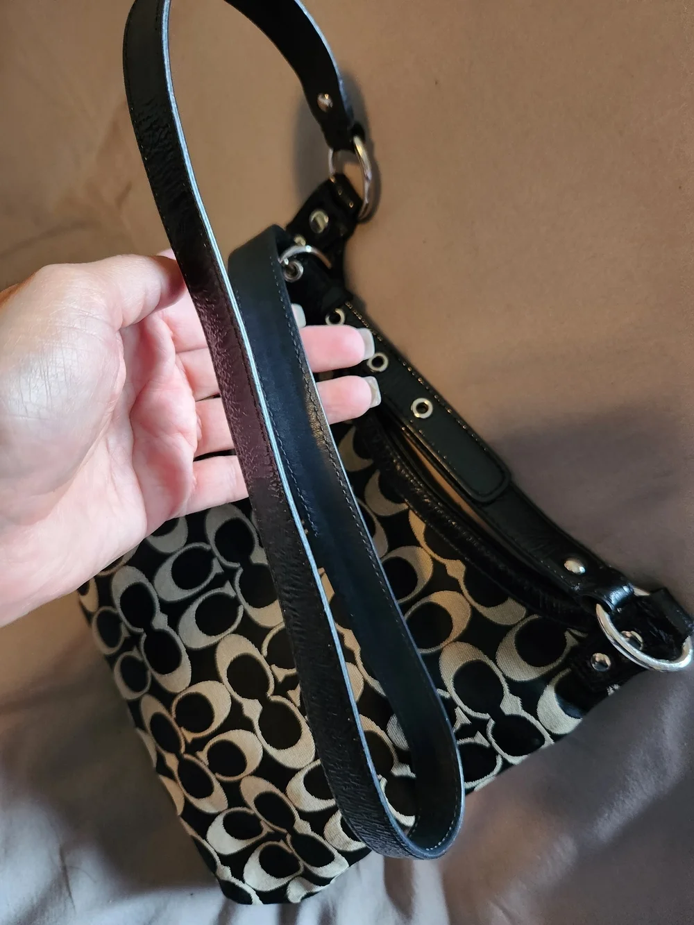 Coach Penelope Signature Hippie Crossbody
